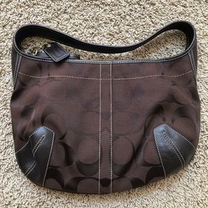 Coach brown C purse